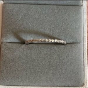 ✨New Certified .19 Carat White Moissanite Diamond Band Size 7.